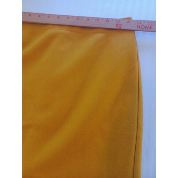 J. Crew The Pencil Skirt mustard gold wool 0 lined classic minimalist office - Picture 8 of 11